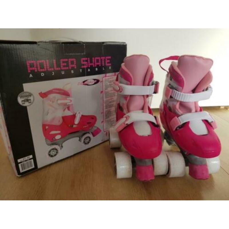 Nijdam rolschaatsen, roze, maat 27/30