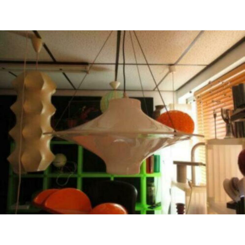 Skyflyer Lokki design Yki Nummi jaren 70 hanglamp 70 cm