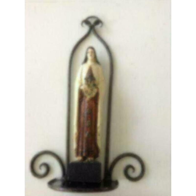 4 x Brocante bijzondere Religieus beeld heilige Theresia