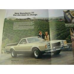 1977 Ford Ranchero Brochure USA
