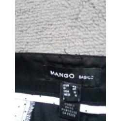 Mango zwarte korte rok maat 44 nieuw