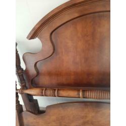 Vintage/Biedermeier/Bedombouw/Ledikant/160/Bed/Hemelbed