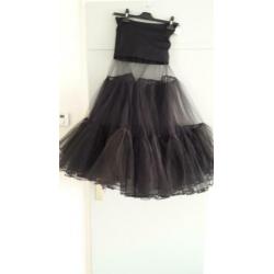 Patticoat mooi vol zwart