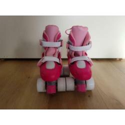 Nijdam rolschaatsen, roze, maat 27/30