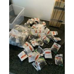 100 verp 12st grote gekogellagerde wartels ,2/0 oersterk