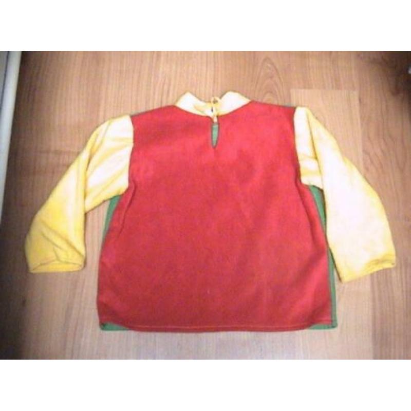 Rood / geel / groen fleecetrui / trui carnavalskleuren TEAB