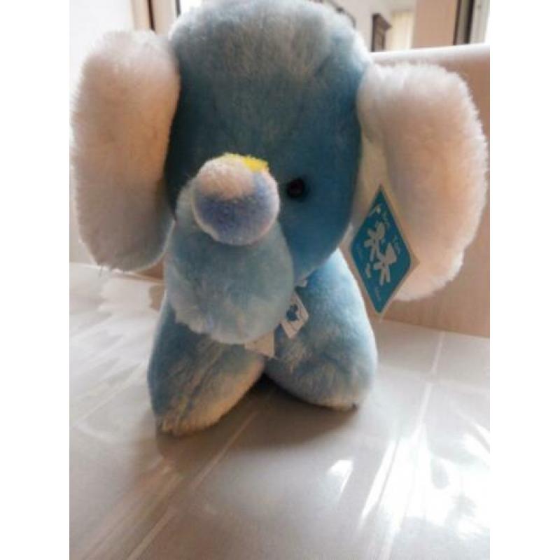 Olifant BON TON blue 23 cm hoog - NIEUW