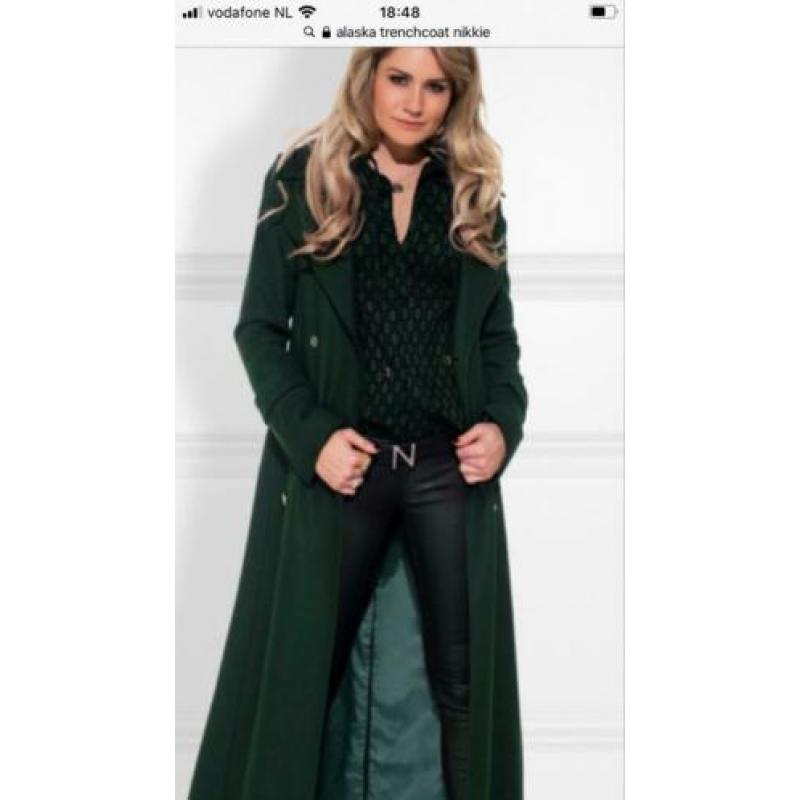 Nieuwe Nikkie Alaska trenchcoat wol met ceintuur maat 34