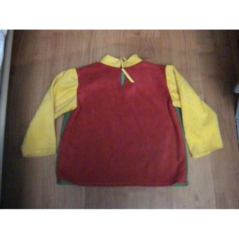 Rood / geel / groen fleecetrui / trui carnavalskleuren TEAB