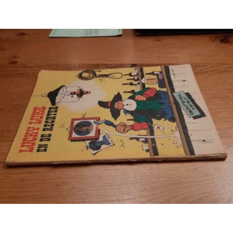 VINTAGE stripalbum Lucky Luke en de rechter