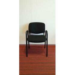 12x Zwarte Vergaderstoelen