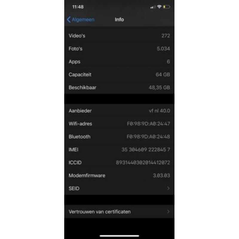 Zo goed als nieuwe iPhone X 64GB