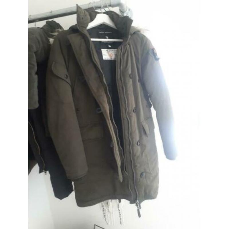 Reunion to blue, brandi, dames parka, armygreen, S, thermo