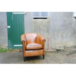 schapenleren clubfauteuils