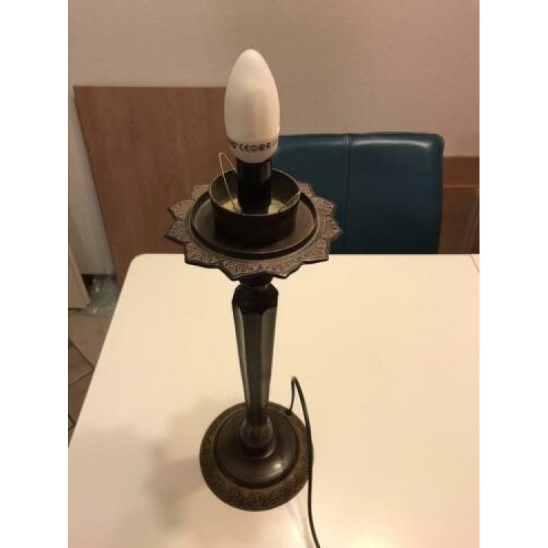 Schemerlamp met glasmozaiek kap
