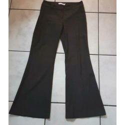 H&M flared zwarte broek