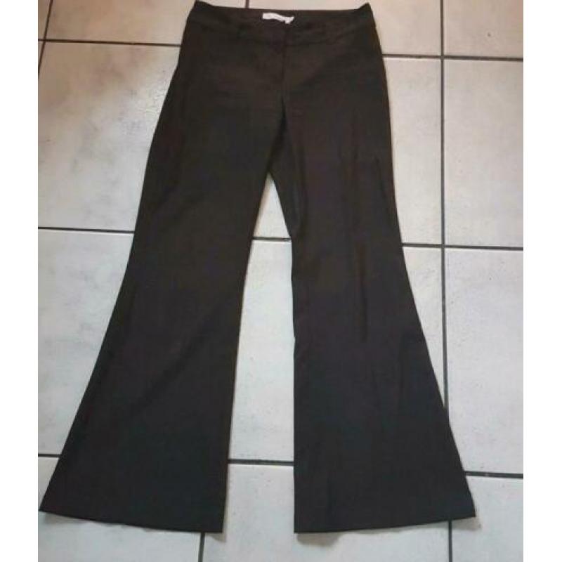 H&M flared zwarte broek