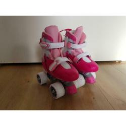 Nijdam rolschaatsen, roze, maat 27/30