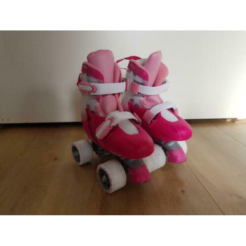 Nijdam rolschaatsen, roze, maat 27/30
