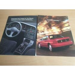 Folder Oldsmobile Achieva, 1992