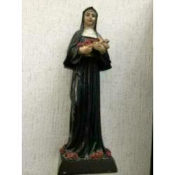 4 x Brocante bijzondere Religieus beeld heilige Theresia