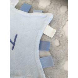 Blauwe knuffeldoek / knuffel doek BOY van VIB