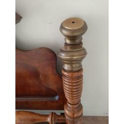 Vintage/Biedermeier/Bedombouw/Ledikant/160/Bed/Hemelbed