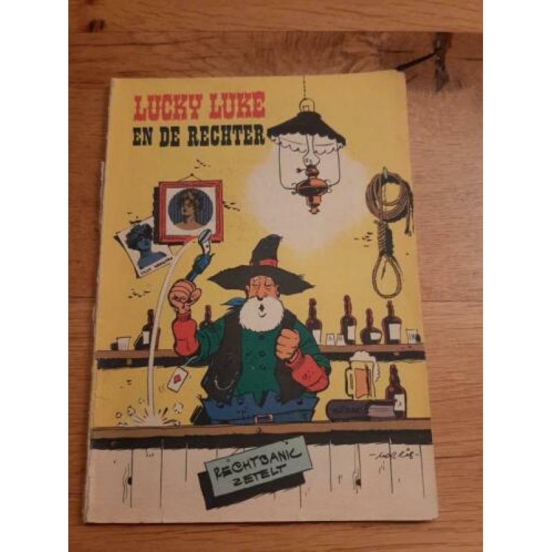 VINTAGE stripalbum Lucky Luke en de rechter