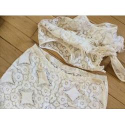 Kant broek met bovenstukje vintage hippie