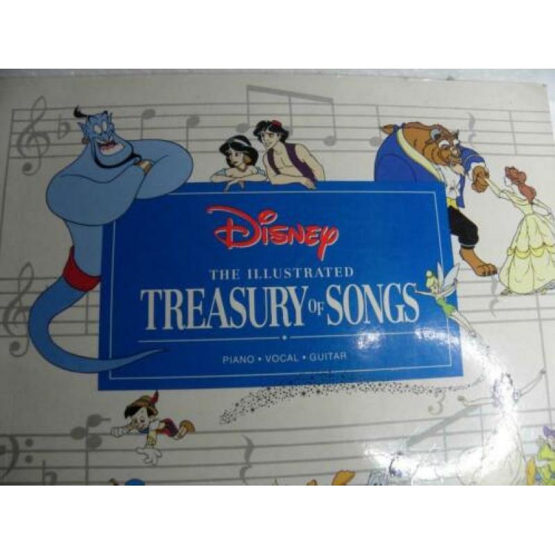 disney The illustrated treasury of songs --70 liedjes disney