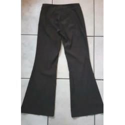 H&M flared zwarte broek