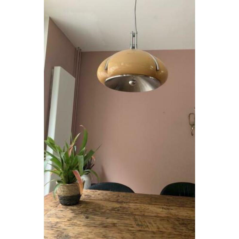 Vintage Harvey Guzzini plafondlamp Quadrifoglio 60s