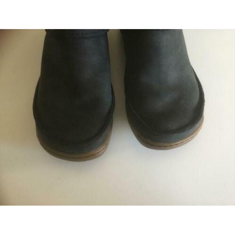 clarks laarzen boots met warme voering, leer, zwart maat 37