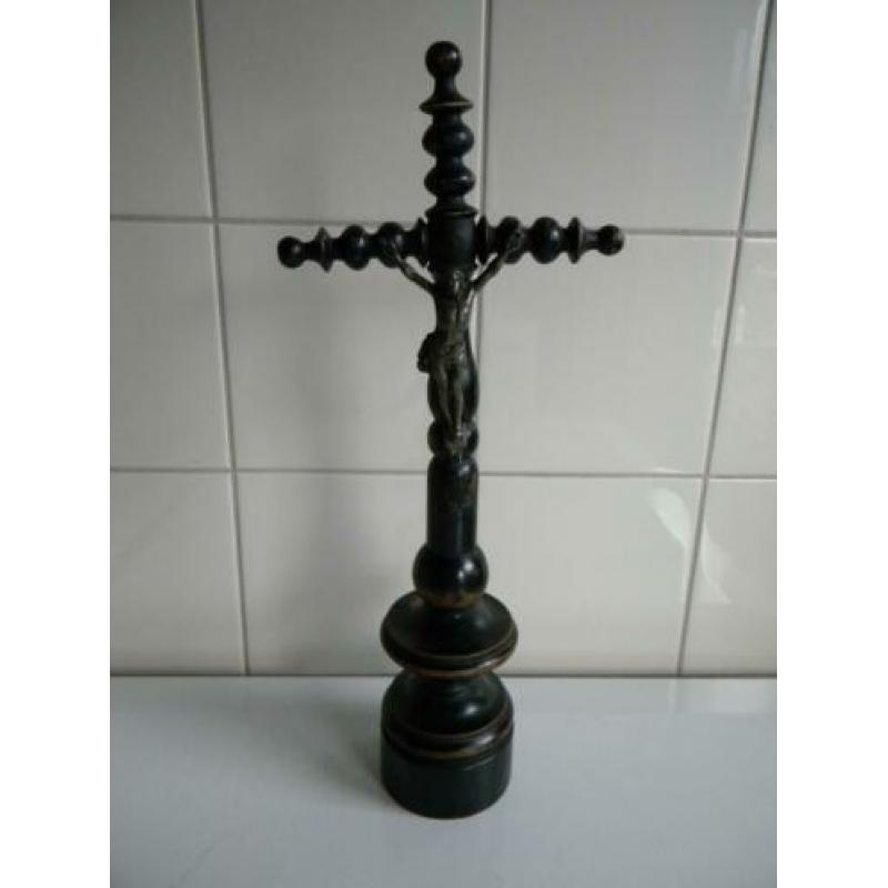 ??kruis hout, mooi bewerkt houten kruis hoog 36 cm