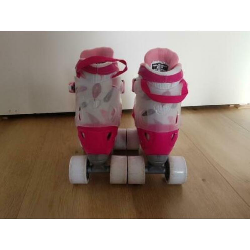 Nijdam rolschaatsen, roze, maat 27/30