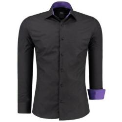 NIEUW Italiaans Heren Overhemd - Zwart M t/m 6XL