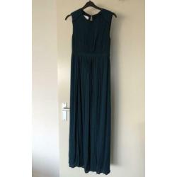 Lange groene jurk, maat XS, Mango