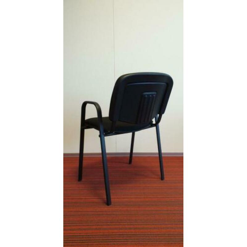 12x Zwarte Vergaderstoelen
