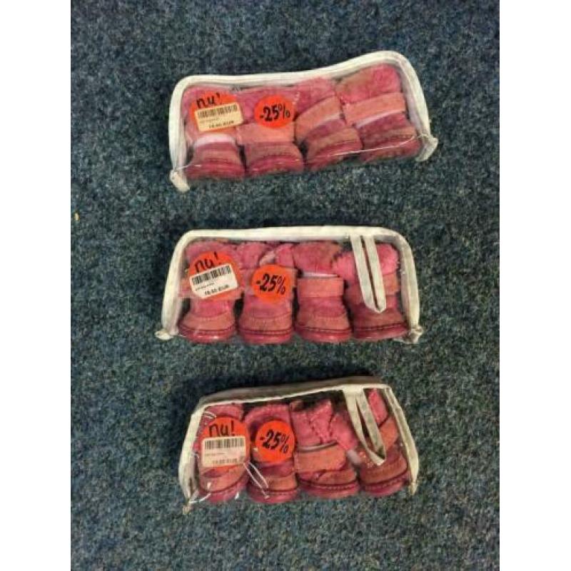 Hondenschoen, uggs roze, chihuahua kleding 4 stks