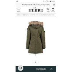 Reunion to blue, brandi, dames parka, armygreen, S, thermo