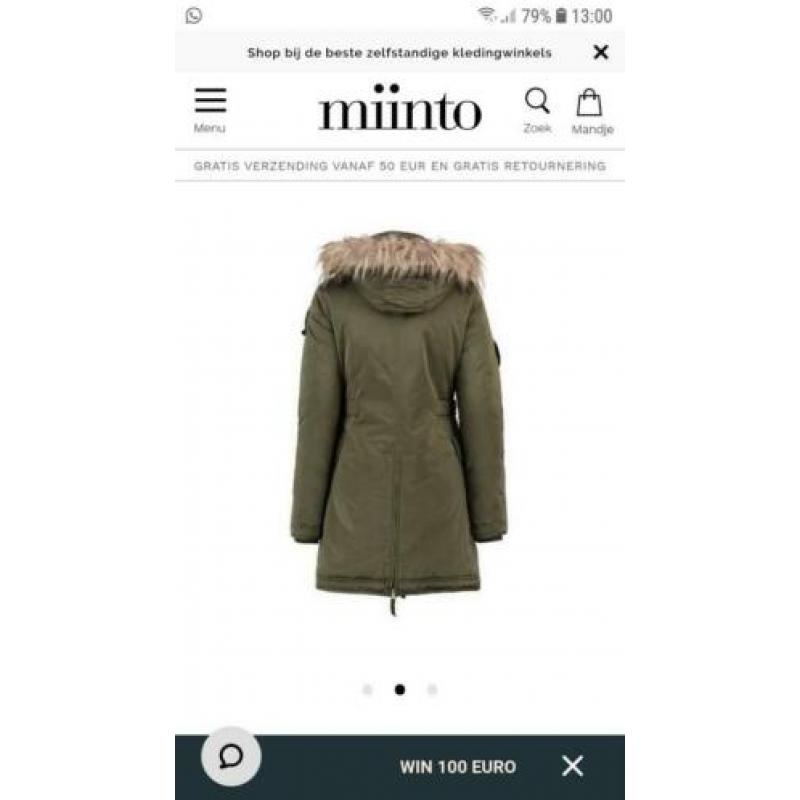 Reunion to blue, brandi, dames parka, armygreen, S, thermo