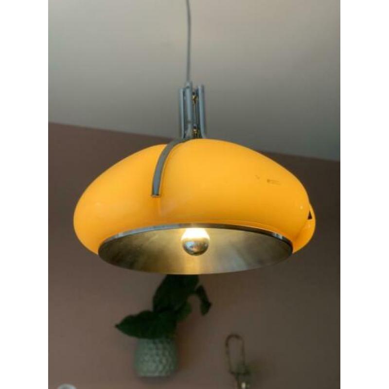 Vintage Harvey Guzzini plafondlamp Quadrifoglio 60s