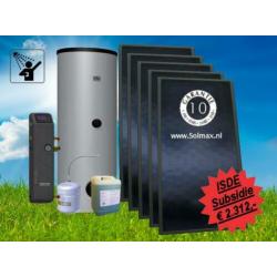 Zonneboiler compleet systeem 17 GJ (5 panelen en 500L)