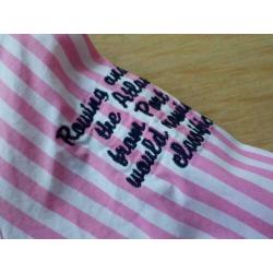 Nieuw! Porto Azul bloesje meisje roze gestreept maat 104/110