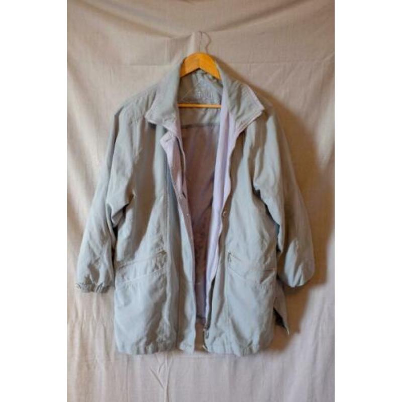 Vintage Blauw Jas - High Quality Micro Satin