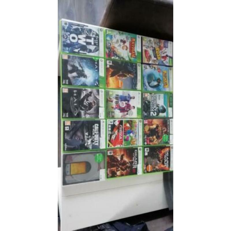 Xbox 360 E joysticks spelletjes kabels