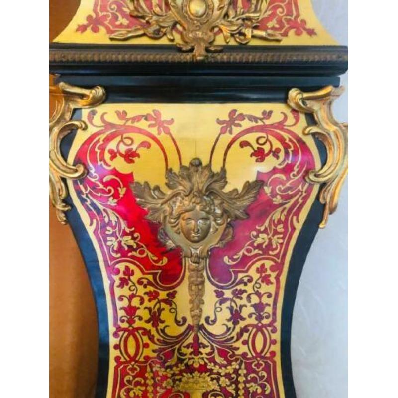 Boulle klok met bronzen ingelekt