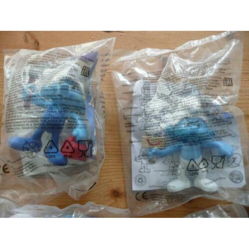 McDonalds 5 Smurfen in verpakking