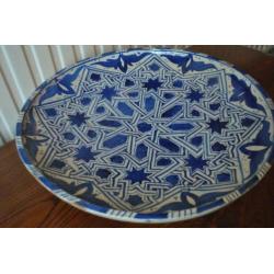 Wandbord, groot, keramiek, diameter 39 cm
