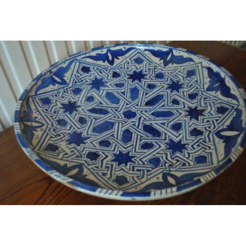 Wandbord, groot, keramiek, diameter 39 cm